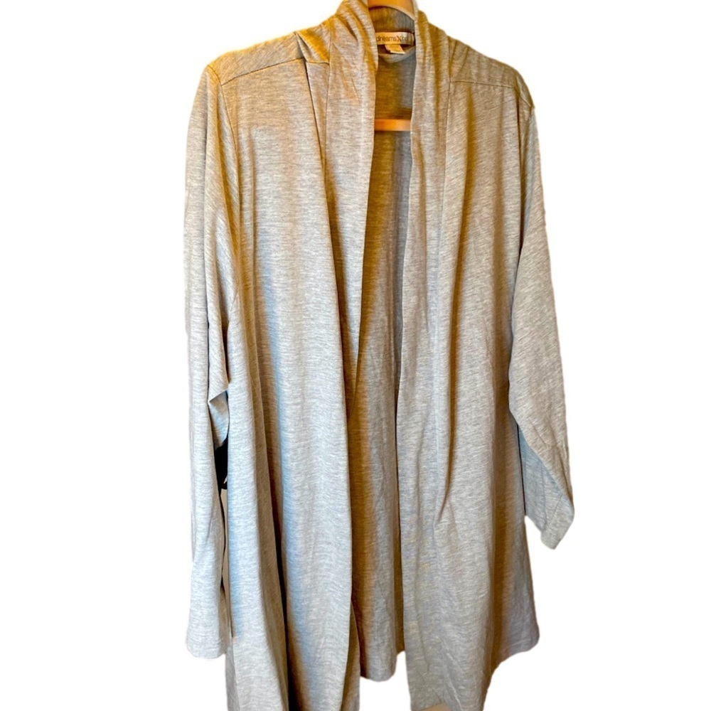 Dreams Co. long gray soft T cardigan